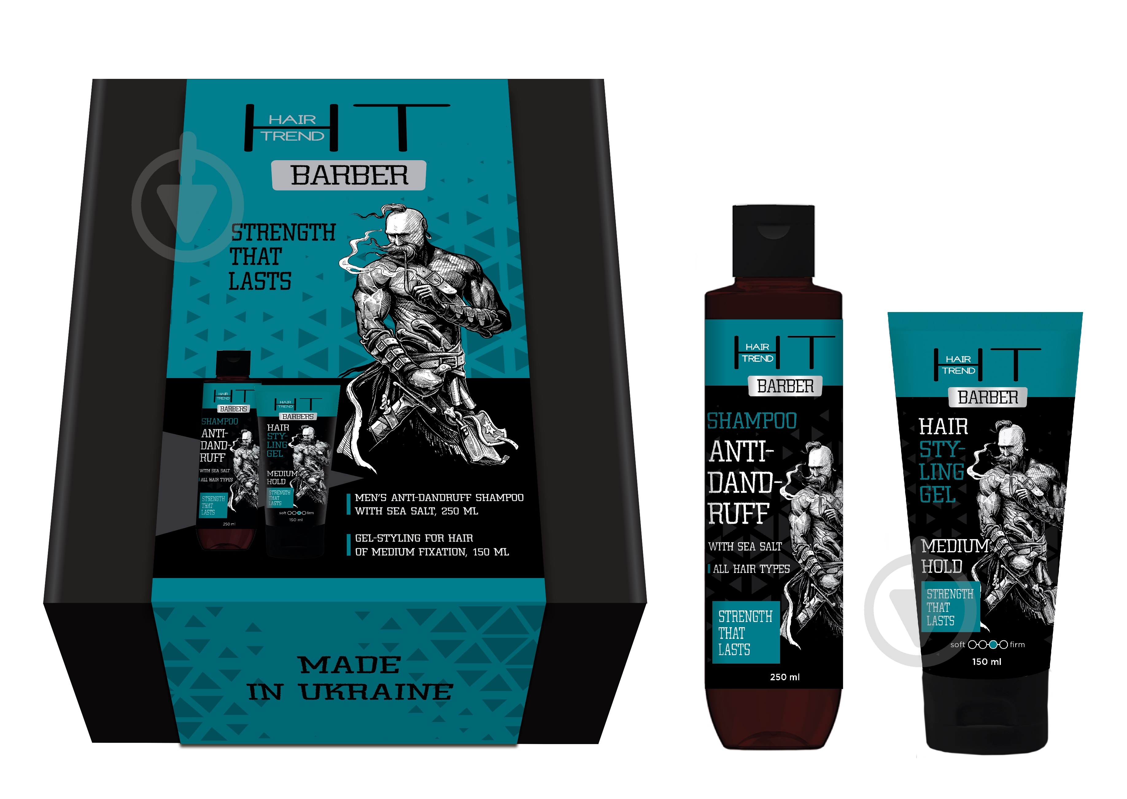 Подарочный набор для мужчин Hair Trend BARBER Strenght Thet Lasts - фото 1
