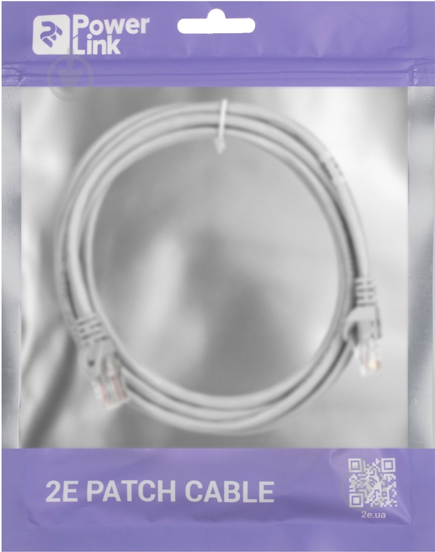 Патч-корд 2E Cat 5e UTP 26AWG 2E-PC5ECA-220GRY 2,2 м сірий - фото 3