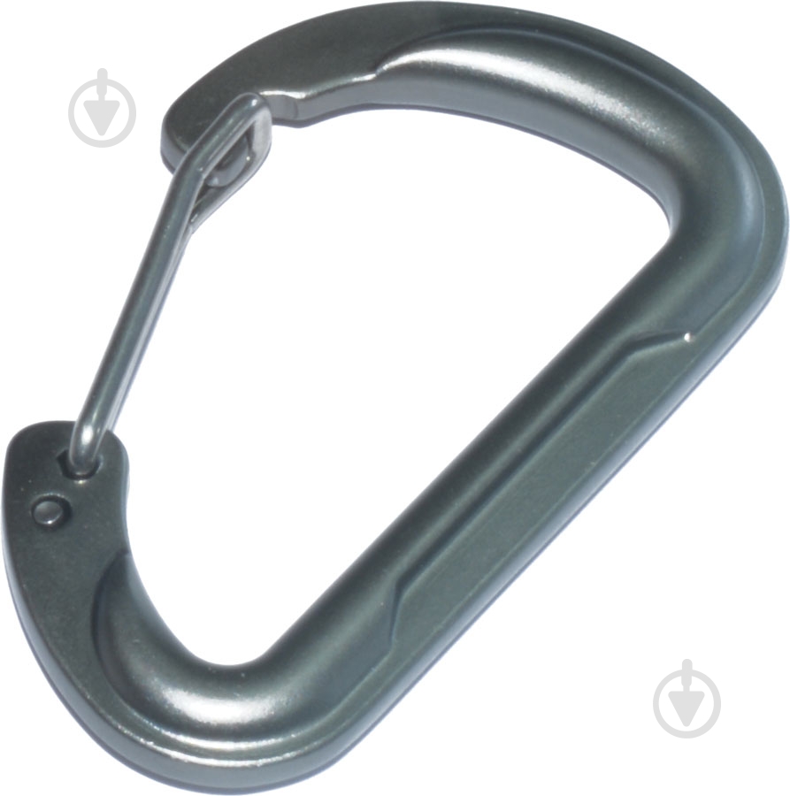 Карабін алюмінієвий з важелем 6x35x58 6 мм алюміній 1 шт. - фото 1