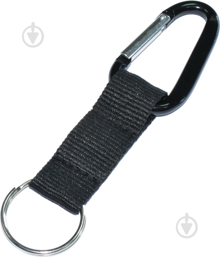 Карабин алюминиевый 6 мм с лентой 6 мм алюминий 1 шт. - фото 1