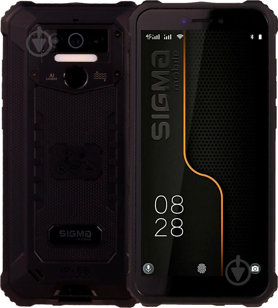 Смартфон Sigma mobile X-treme PQ38 4/32GB black - фото 1 Смартфон Sigma mobile X-treme PQ38 4/32GB black - фото 1