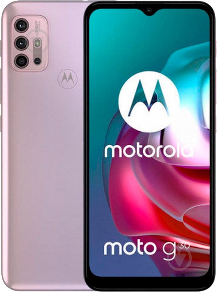 Смартфон Motorola G30 6/128GB pink - фото 1 Смартфон Motorola G30 6/128GB pink - фото 1