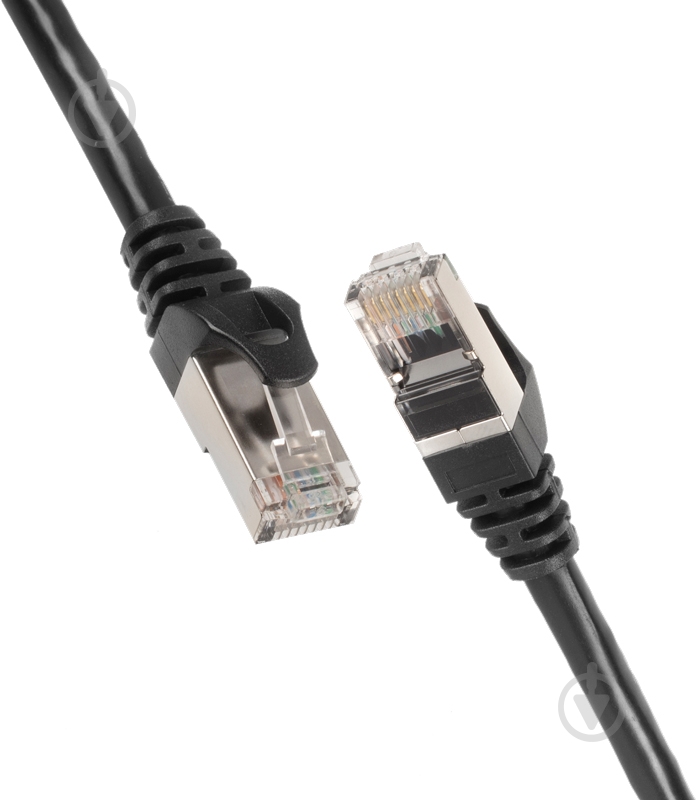 Патч-корд 2E Cat 5e UTP 26AWG 2E-PC5ECOP-020BK 0,2 м чорний - фото 1