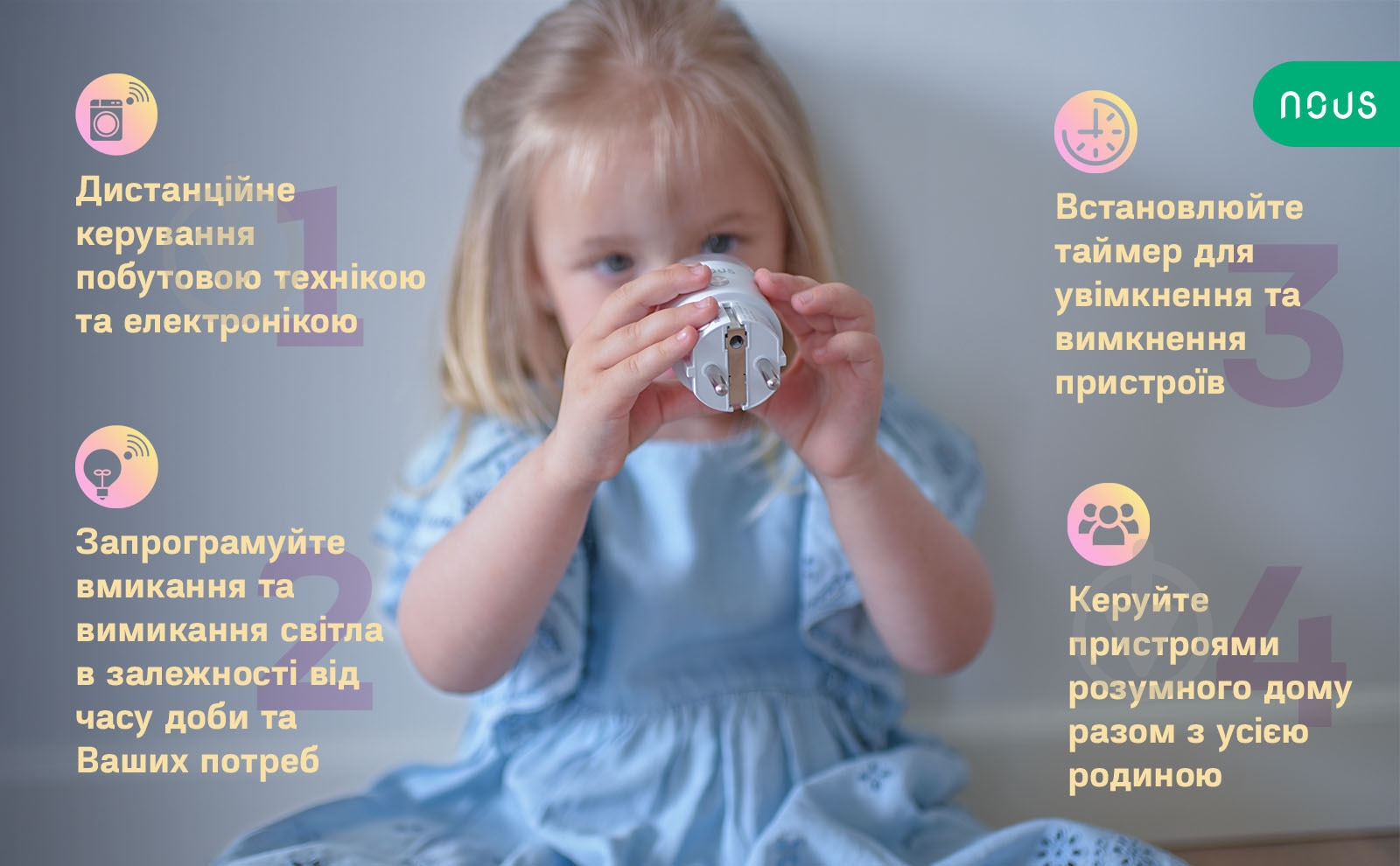 Розумна розетка Nous Wi-Fi A1 білий - фото 9