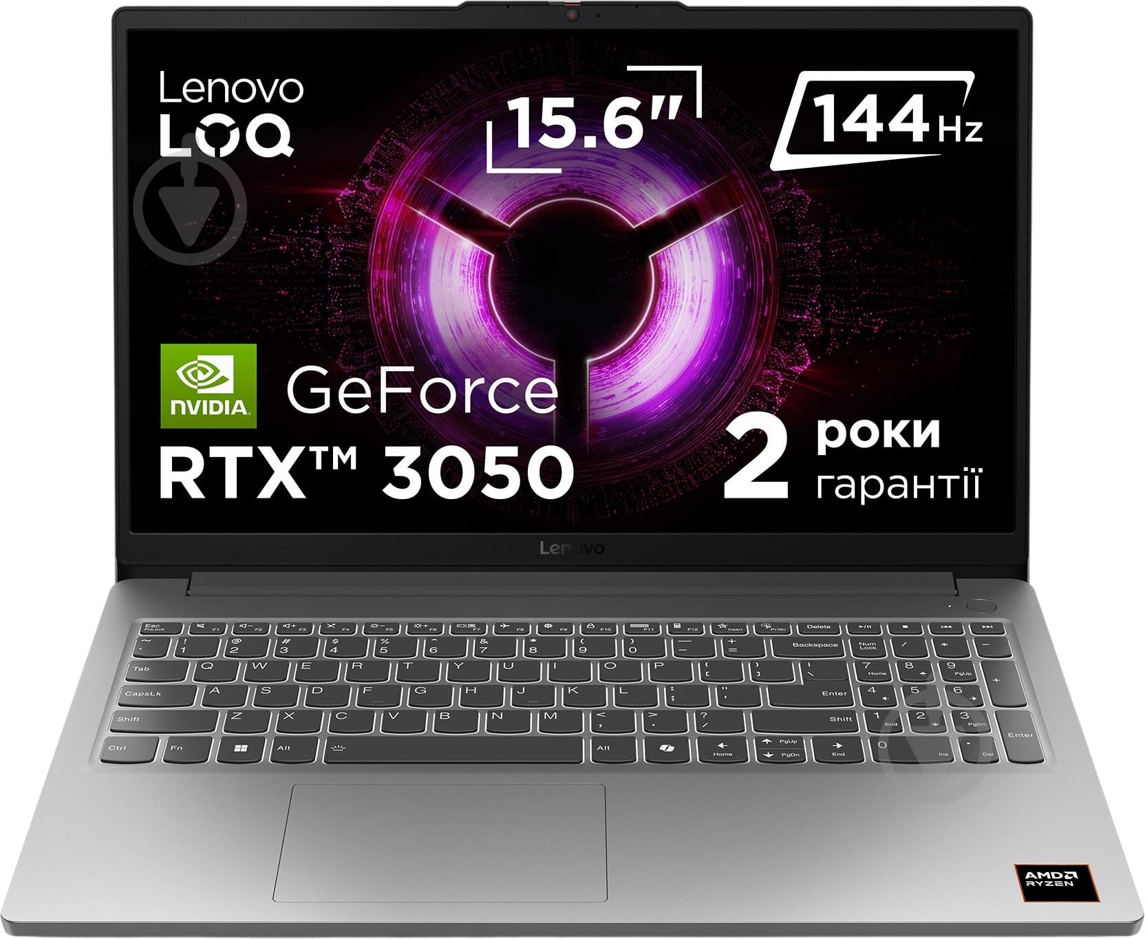 Ноутбук Lenovo LOQ 15ARP10E 15,6" (83S0001URA) luna grey - фото 1