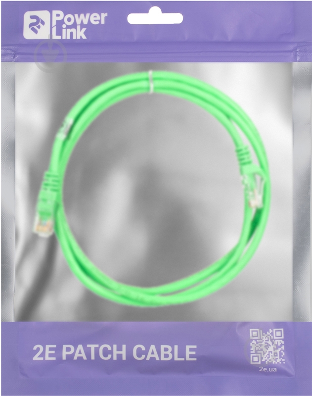 Патч-корд 2E Cat 5e UTP 26AWG 2E-PC5ECOP-150GRN 1,5 м зеленый - фото 3 Патч-корд 2E Cat 5e UTP 26AWG 2E-PC5ECOP-150GRN 1,5 м зеленый - фото 3
