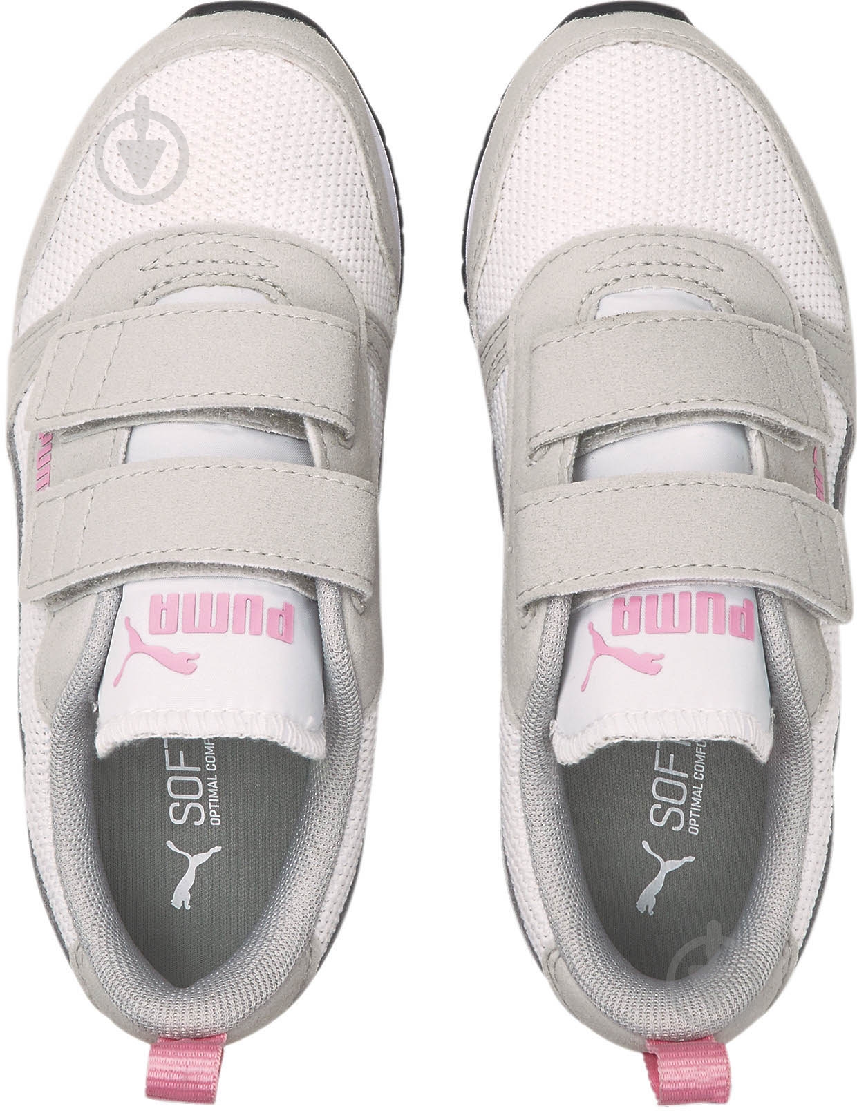 Кросівки для дівчаток Puma Puma R78 V PS 37361726 р.33 білі із рожевим - фото 3 Кросівки для дівчаток Puma Puma R78 V PS 37361726 р.33 білі із рожевим - фото 3