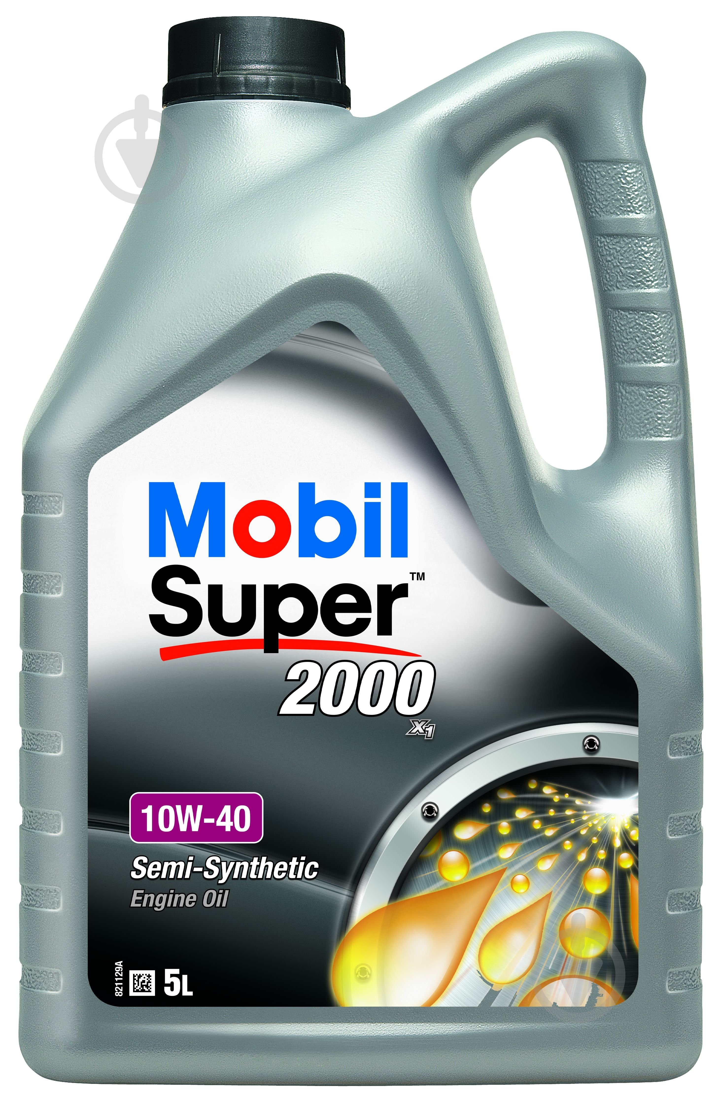 Моторна олива напівсинтетична Mobil Super 2000 X1 10W-40 5 л (155607) - фото 1