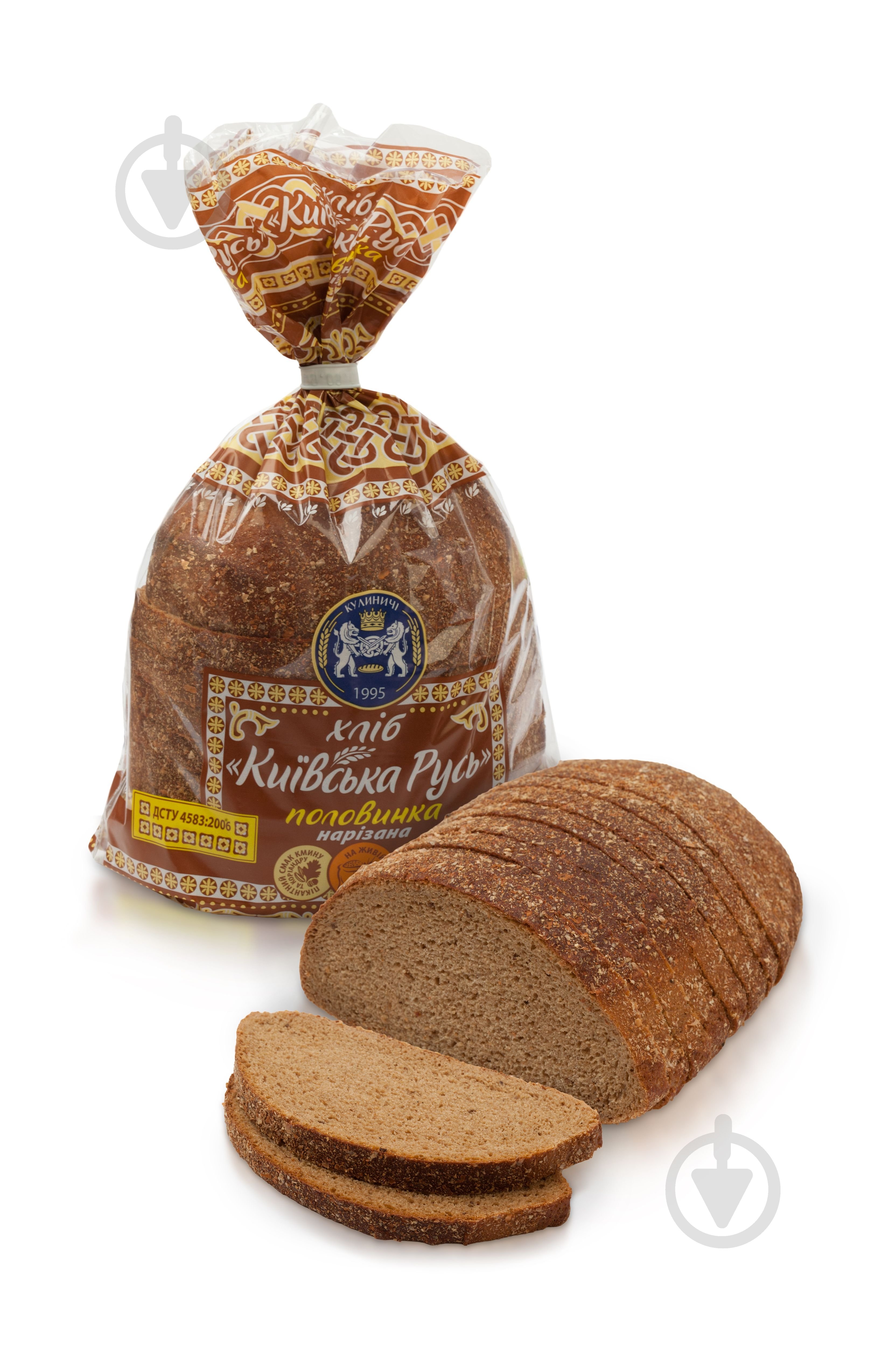 Хлеб Кулиничі Киевская Русь половинка нарезанная - фото 1 Хлеб Кулиничі Киевская Русь половинка нарезанная - фото 1