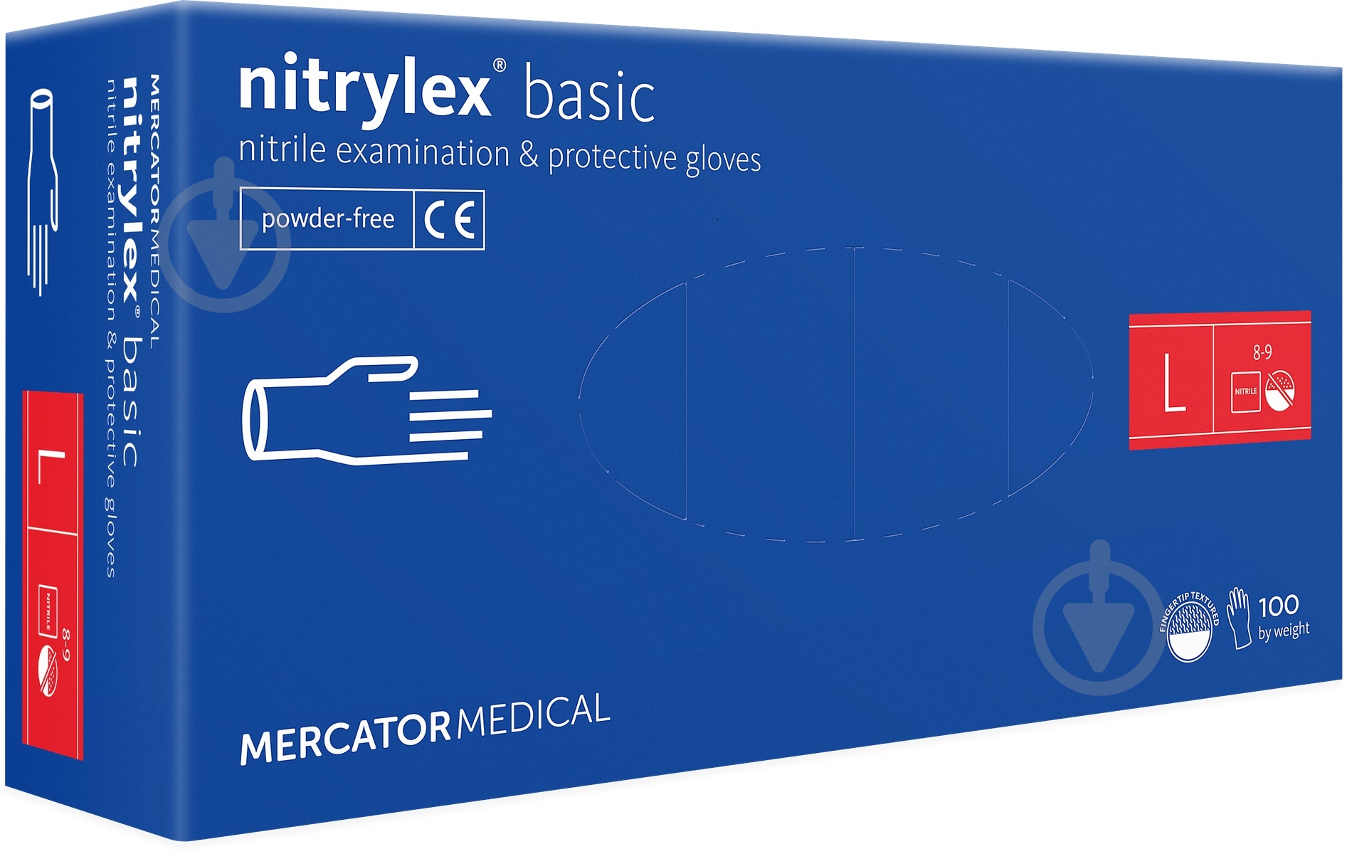 Перчатки медицинские NITRYLEX L 100 шт./уп. - фото 2
