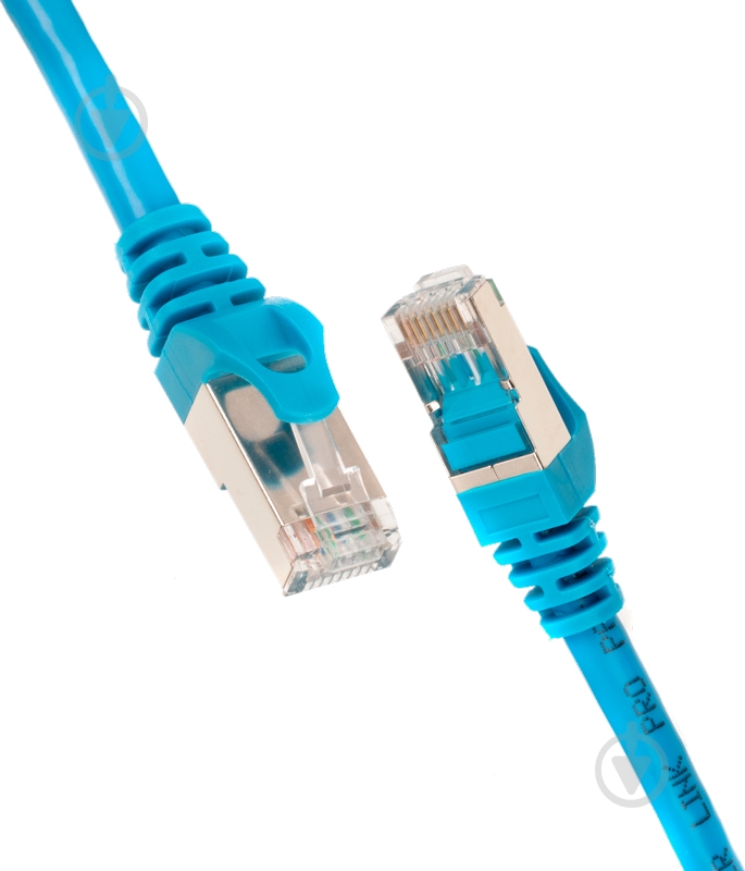 Патч-корд 2E Cat 6 S-FTP 27AWG 2E-PC6SFTPCOP-100BL 1 м синій - фото 1