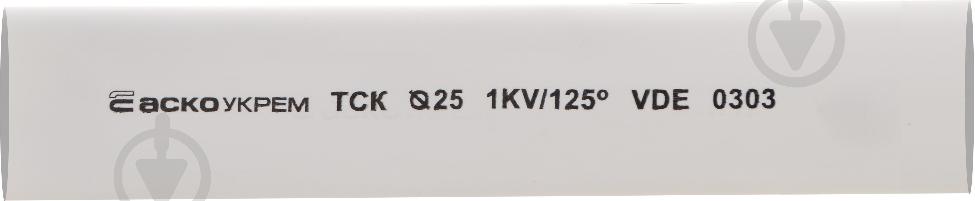 Трубка термоусаджувальна з клеєм АСКО-УКРЕМ d25,4 мм біла 1 м етиленвінілацетатний сополімер A0150040791 - фото 1