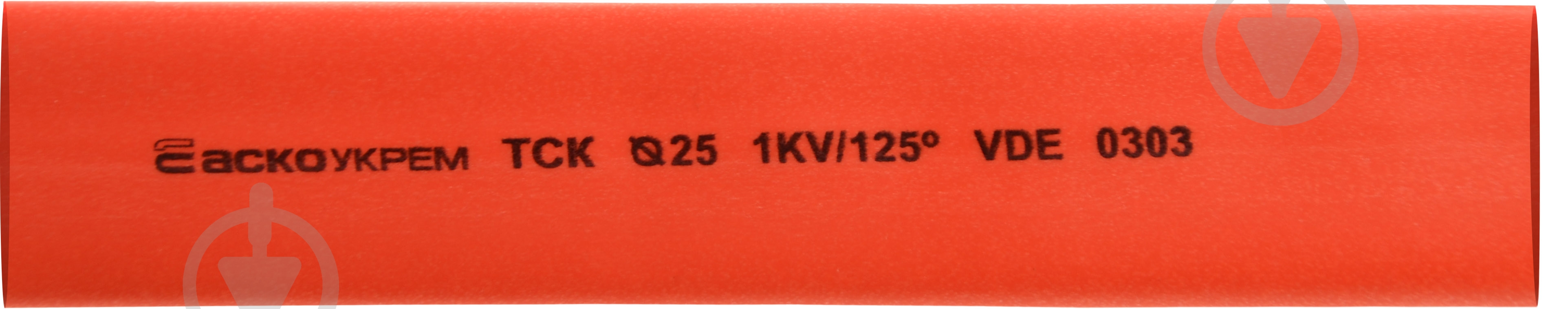 Трубка термоусаджувальна з клеєм АСКО-УКРЕМ d25,4 мм червона 1 м етиленвінілацетатний сополімер A0150040796 - фото 1