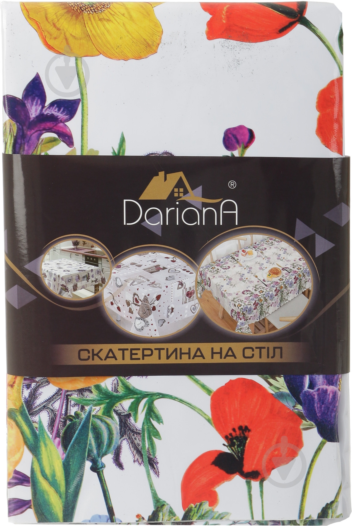 Скатерть Маки 137x180 см белый с рисунком Даріана - фото 4 Скатерть Маки 137x180 см белый с рисунком Даріана - фото 4