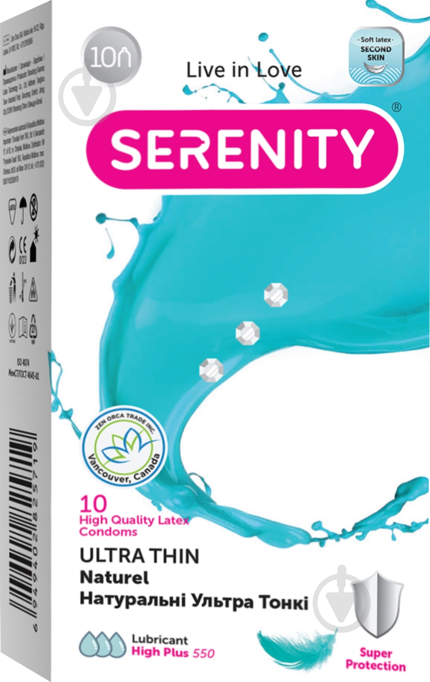 Презервативы SERENITY Ультра тонкие 10 шт. - фото 1 Презервативы SERENITY Ультра тонкие 10 шт. - фото 1
