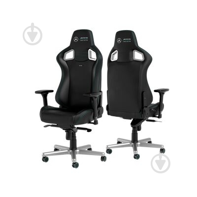 Кресло игровое Noblechairs EPIC Mercedes-AMG Formula One Team черный - фото 2