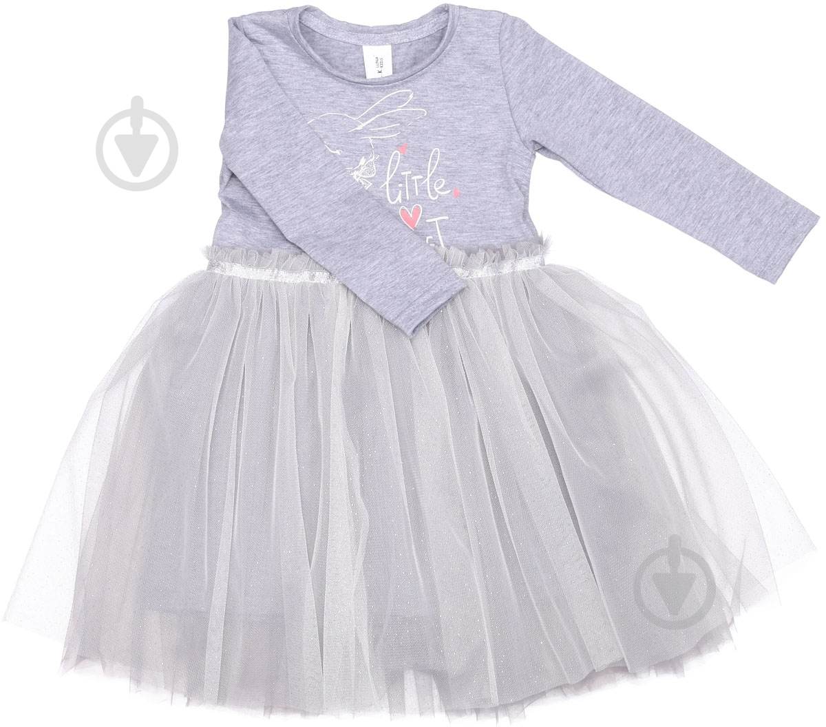 Платье Luna Kids р.92 серый меланж - фото 1