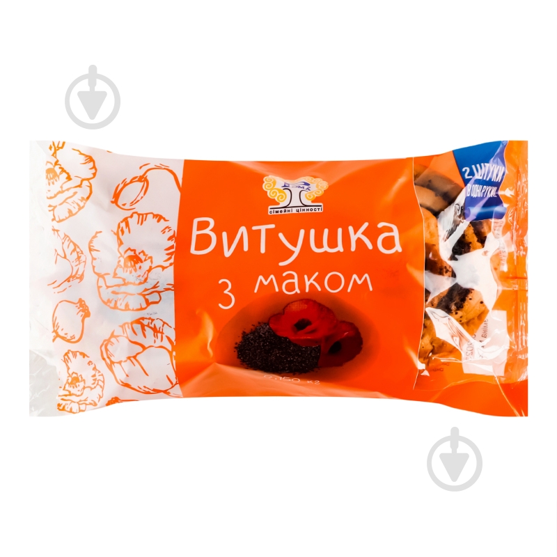Булочка РОМА Витушка с маком Рома м/у 150 г - фото 1