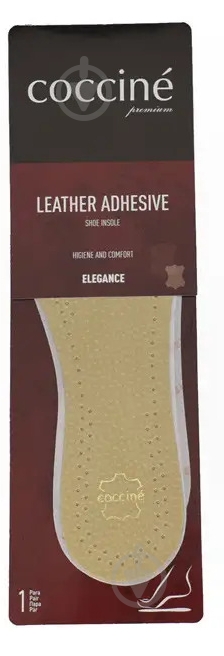 Стельки Leather Adhesive COCCINE р.37 бежевый - фото 1 Стельки Leather Adhesive COCCINE р.37 бежевый - фото 1