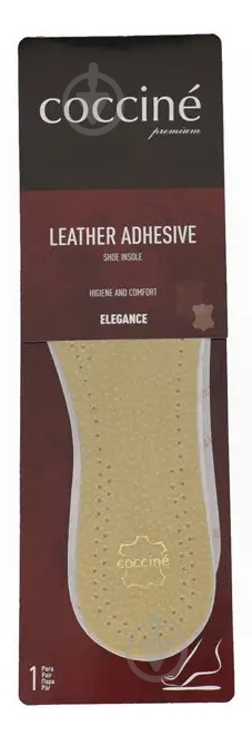 Устілки Leather Adhesive COCCINE р.38 бежевий - фото 1
