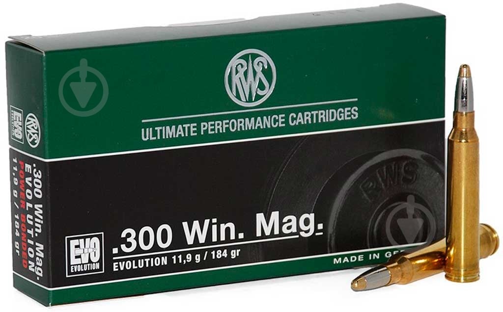 Патроны нарезные GECO RWS EVOLUTION 300WM 11.9г [1шт] - фото 1