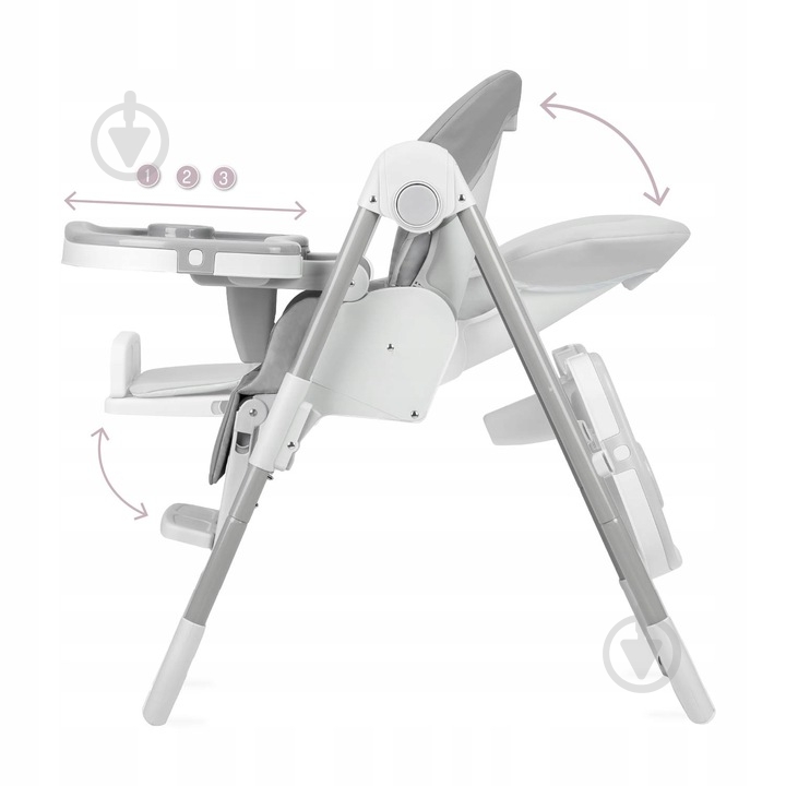 Стульчик для кормления MoMi Yumtis light gray - фото 6 Стульчик для кормления MoMi Yumtis light gray - фото 6