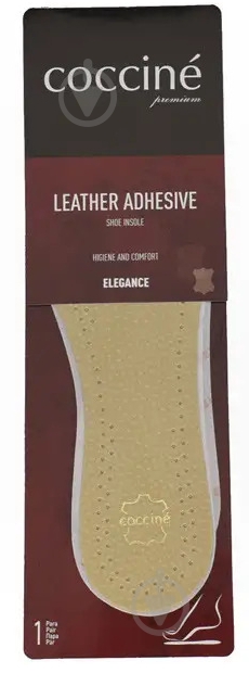 Устілки Leather Adhesive COCCINE р.44 бежевий - фото 1 Устілки Leather Adhesive COCCINE р.44 бежевий - фото 1