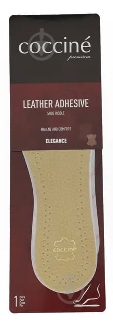 Стельки Leather Adhesive COCCINE р.45 бежевый - фото 1 Стельки Leather Adhesive COCCINE р.45 бежевый - фото 1