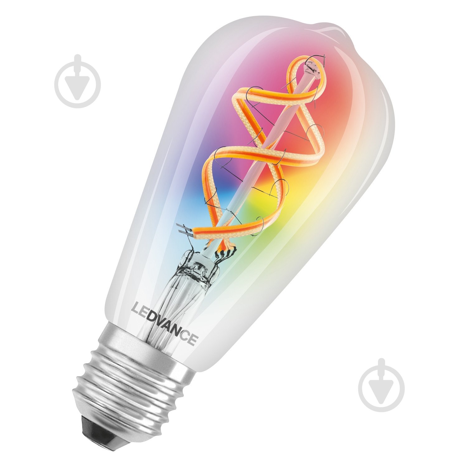 Розумна лампа Ledvance Vintage зміна кольорів ST64 4,5 Вт E27 2700 К 220 В прозора Smart ST64 RGB FIL - фото 6