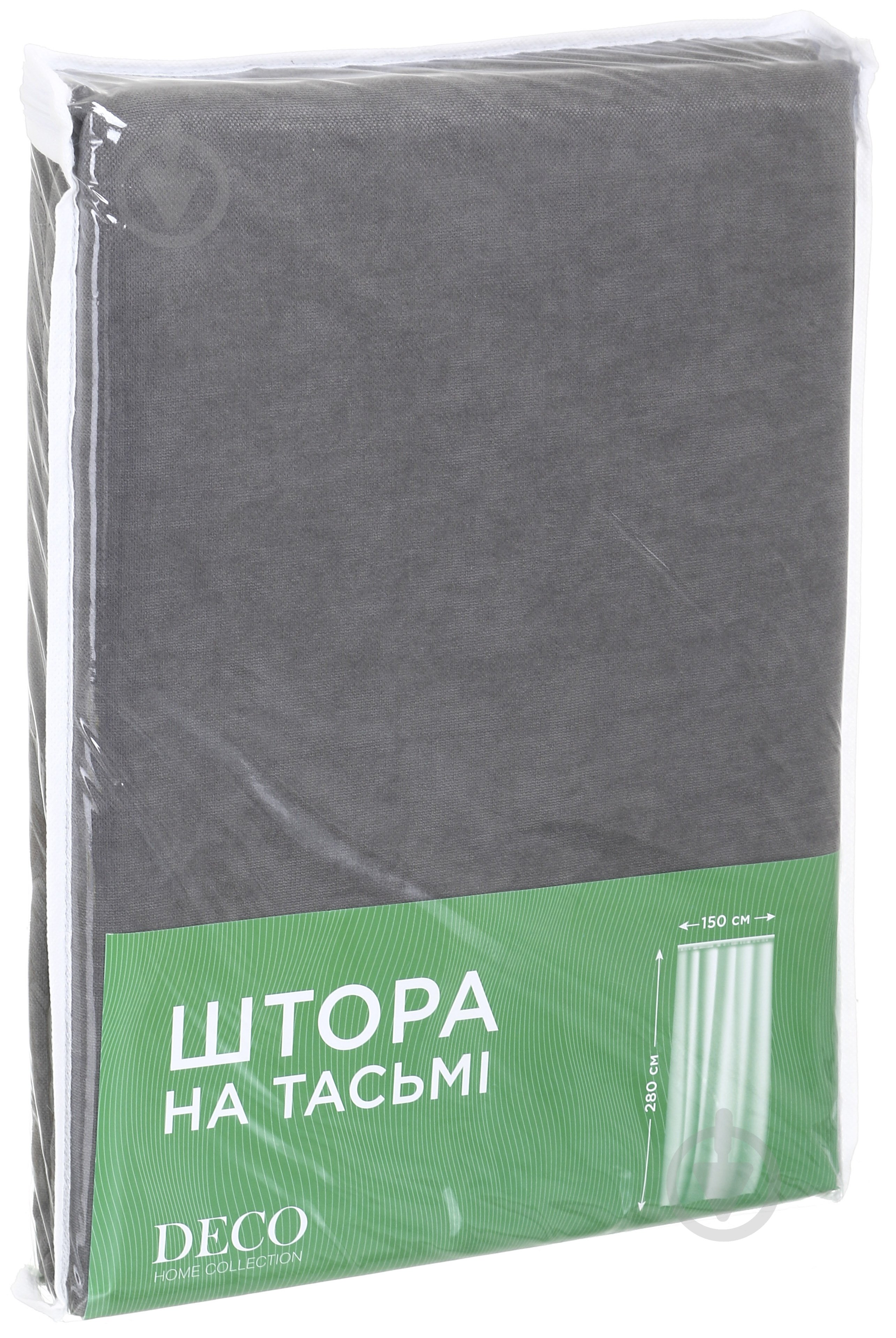 Штора 150х270 см серый Deco - фото 4 Штора 150х270 см серый Deco - фото 4