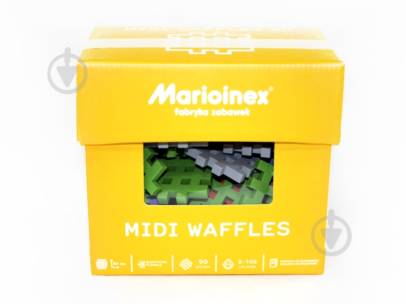 Конструктор Marioinex Midi Waffle 90 деталей 439002 - фото 1 Конструктор Marioinex Midi Waffle 90 деталей 439002 - фото 1