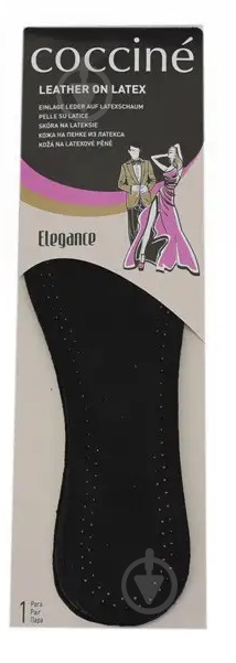 Стельки Leather On Latex COCCINE р.37 черный - фото 1