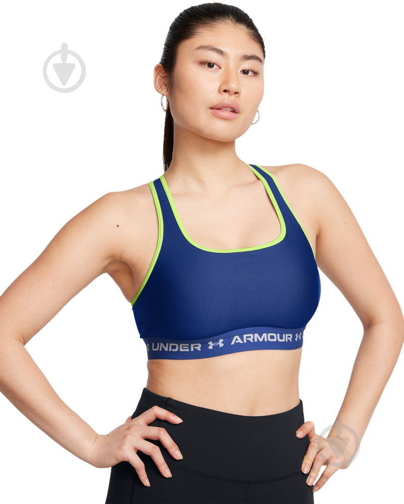 Бра Under Armour CROSSBACK MID BRA 1361034-432 р.XL синій - фото 8