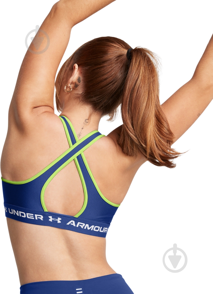 Бра Under Armour CROSSBACK MID BRA 1361034-432 р.XL синій - фото 13