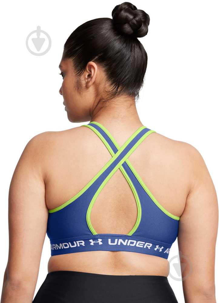 Бра Under Armour CROSSBACK MID BRA 1361034-432 р.XL синій - фото 14