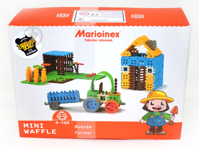 Конструктор Marioinex Mini Waffle Farmer 184 детали 438975 - фото 1