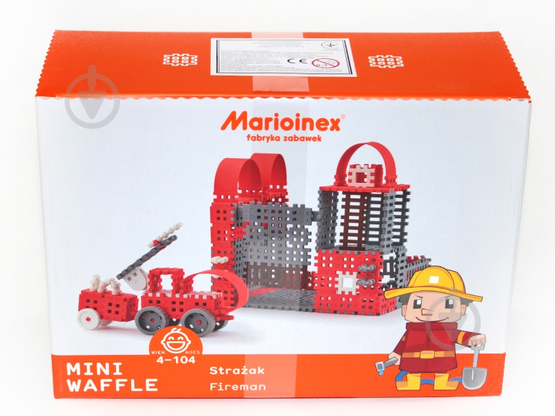 Конструктор Marioinex Mini Waffle Fireman 163 деталей 438972 - фото 1 Конструктор Marioinex Mini Waffle Fireman 163 деталей 438972 - фото 1
