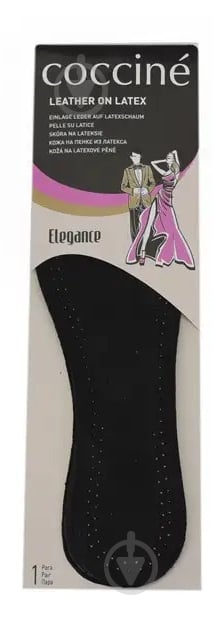 Стельки Leather On Latex COCCINE р.43 черный - фото 1 Стельки Leather On Latex COCCINE р.43 черный - фото 1
