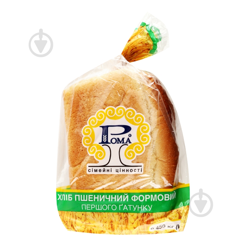 Хлеб формовой Пшеничный Рома м/у 0,45 кг - фото 1 Хлеб формовой Пшеничный Рома м/у 0,45 кг - фото 1