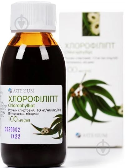 Хлорофиллипт раствор 1 г 100 мл - фото 2 Хлорофиллипт раствор 1 г 100 мл - фото 2
