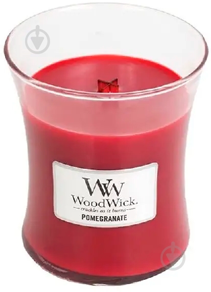 Свеча ароматическая Woodwick Medium Pomegranate 275 г - фото 1 Свеча ароматическая Woodwick Medium Pomegranate 275 г - фото 1