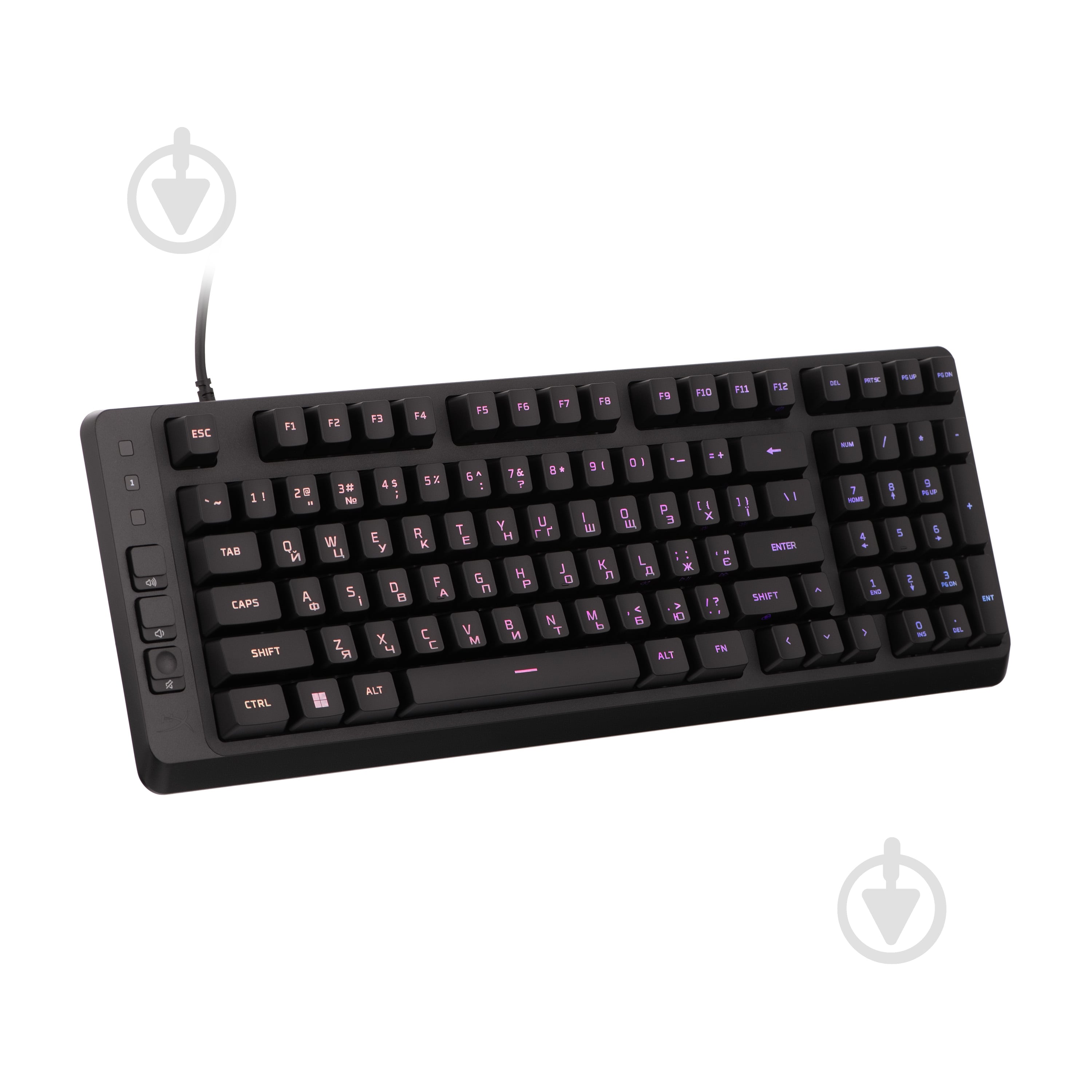 Клавиатура HyperX Eve 1800 USB RGB (B7JE0AA) black - фото 3 Клавиатура HyperX Eve 1800 USB RGB (B7JE0AA) black - фото 3