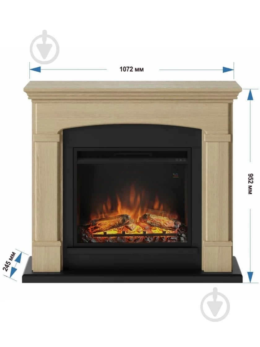 Каминокомплект Tagu Helmi дуб - фото 3