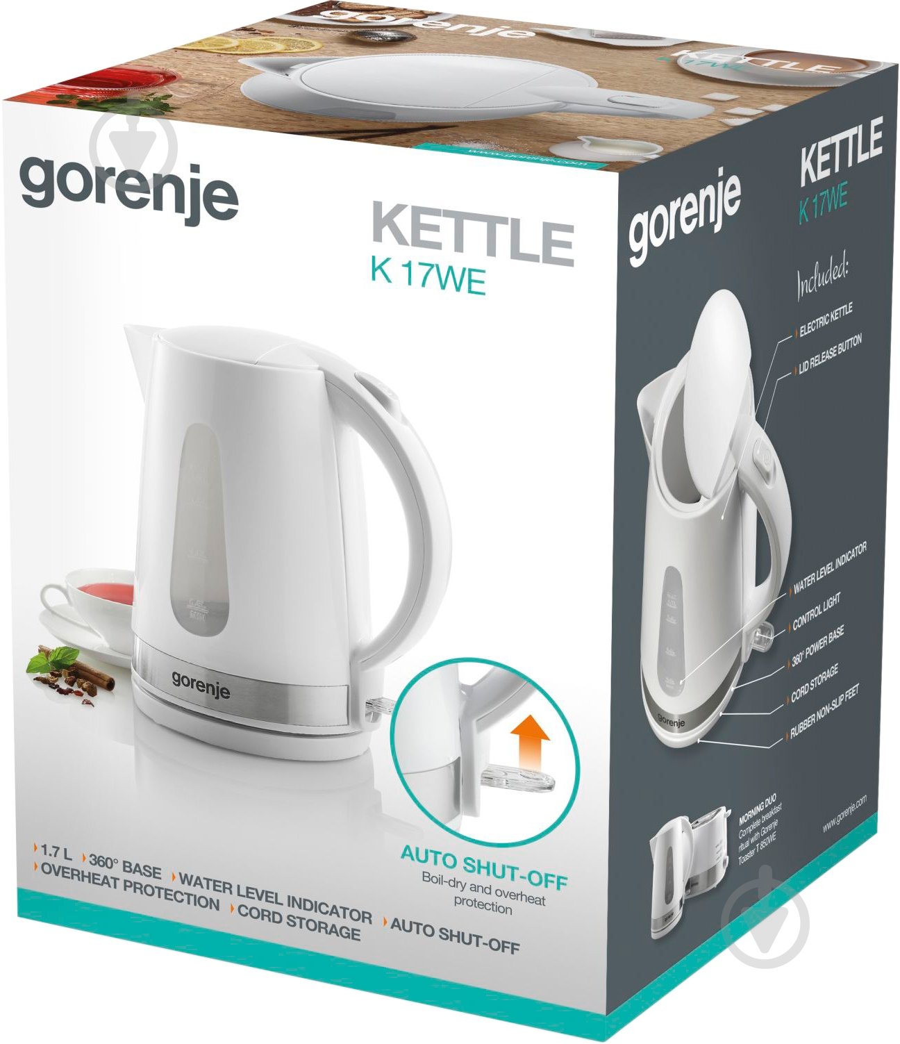 Электрочайник Gorenje K 17 WE - фото 3