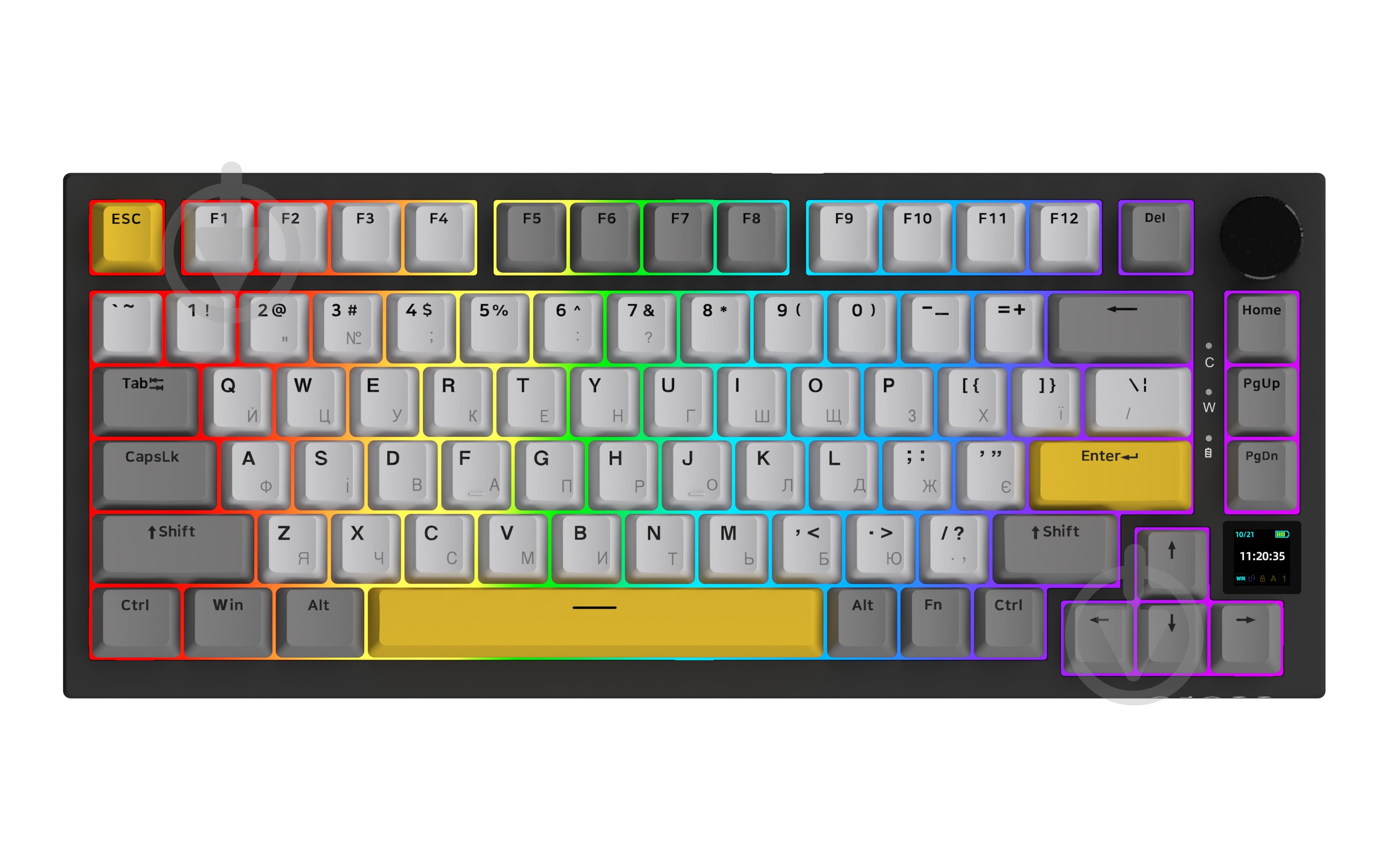 ᐉ Клавиатура беспроводная Ajazz AK820 Pro Flying Fish Switch