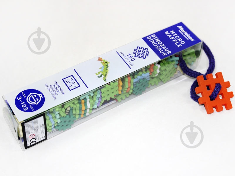 Конструктор Marioinex Miсro Waffle Dinosaur 150 деталей 438990 - фото 1