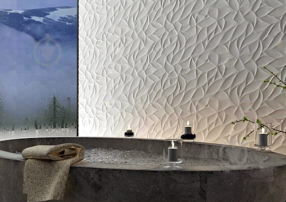 3D-панель гипсовая Gipster Leaf 0.25 кв.м - фото 2 3D-панель гипсовая Gipster Leaf 0.25 кв.м - фото 2