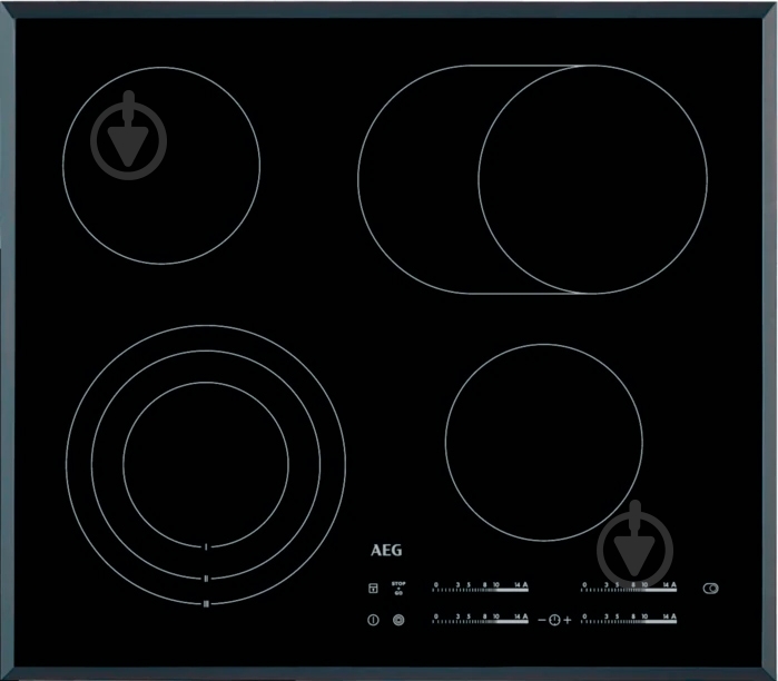 Варочная поверхность электрическая AEG HK65407RFB - фото 1