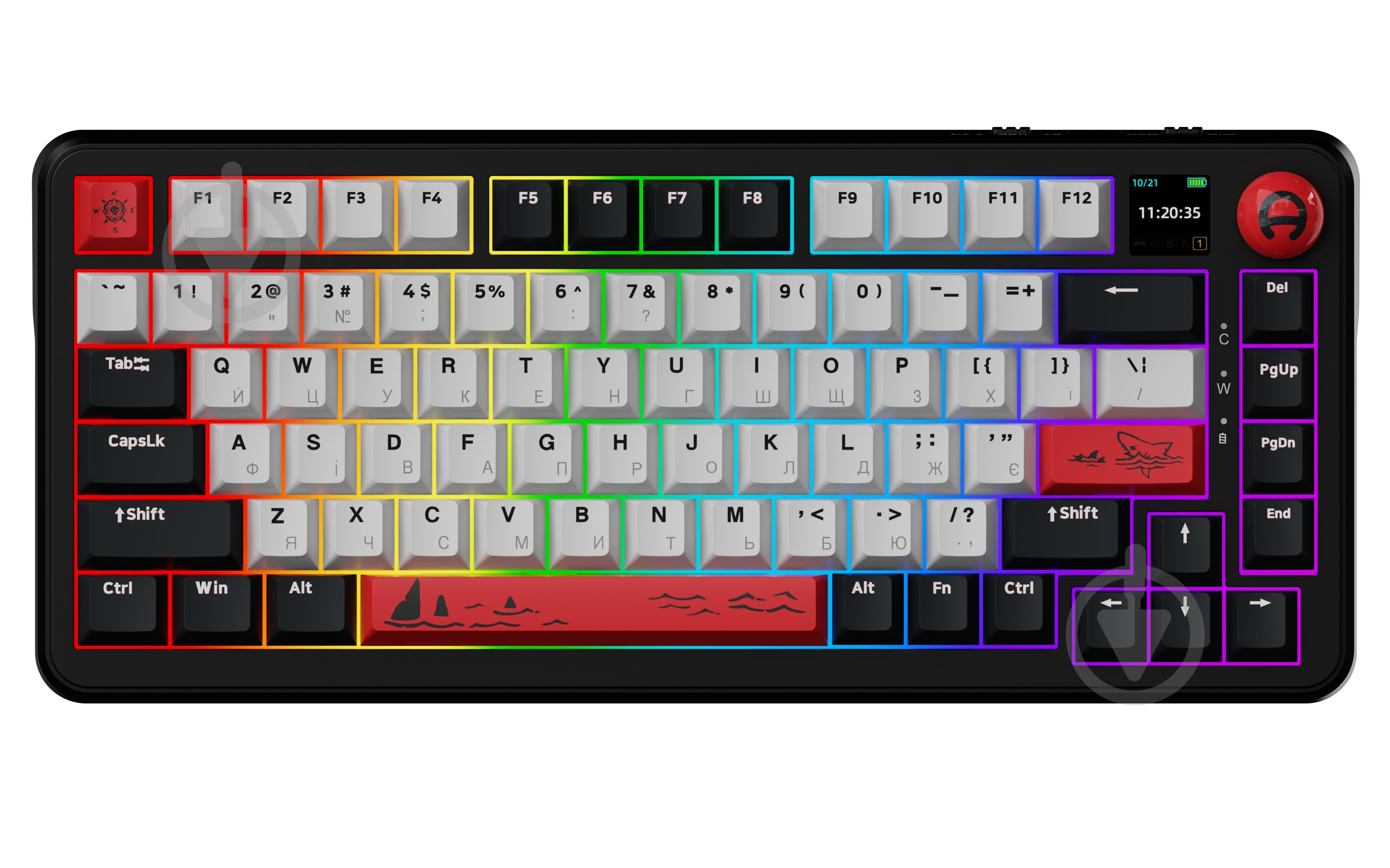 ᐉ Клавиатура беспроводная Ajazz AK820 MAX Avocado Switch