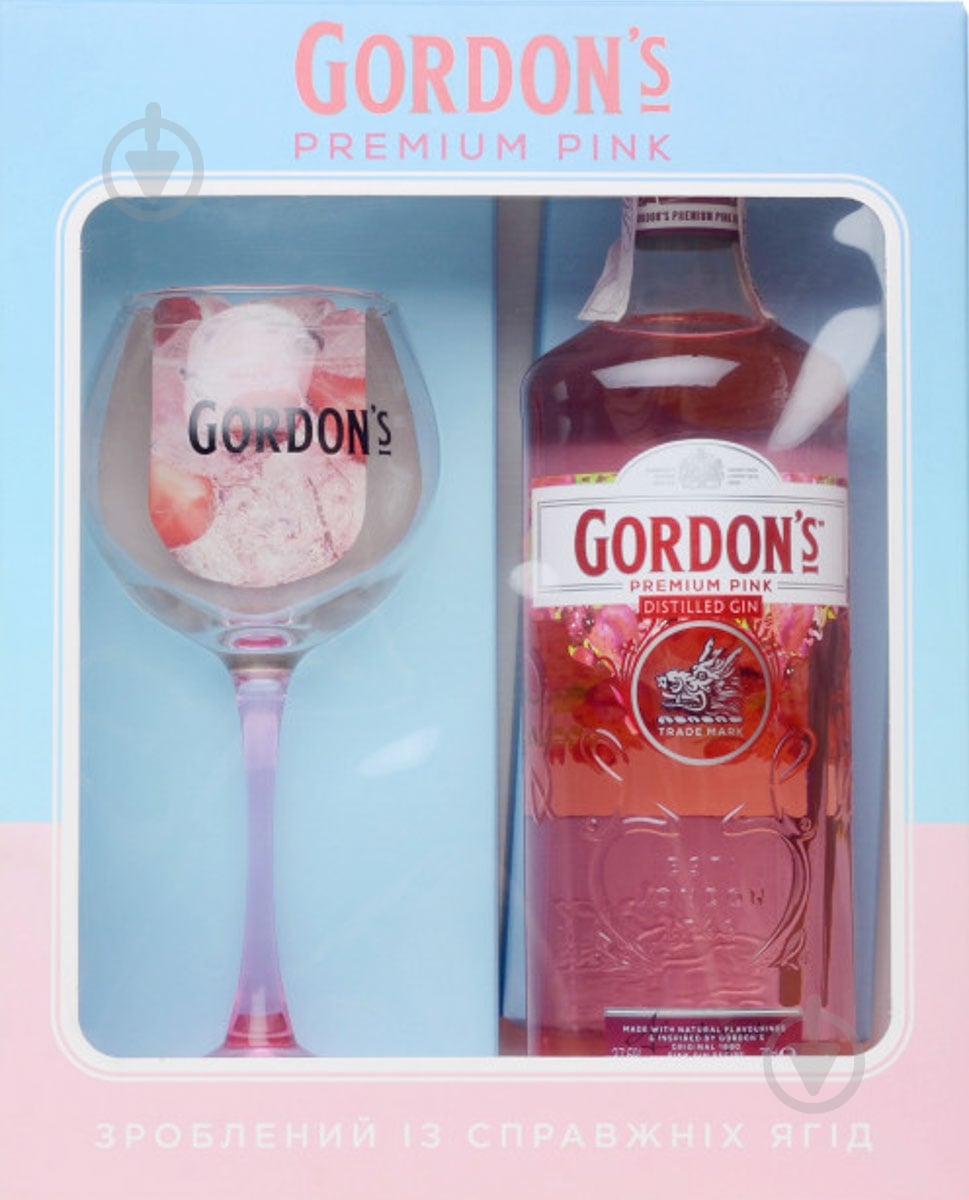 Джин Gordon’s Premium Pink + 1 бокал 0,7 л - фото 3